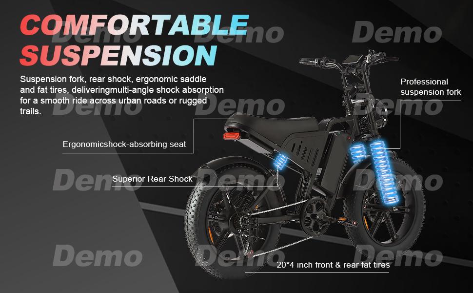 SAMEBIKE XWLX09-II 1000W fat tire electric mountain bike for adults